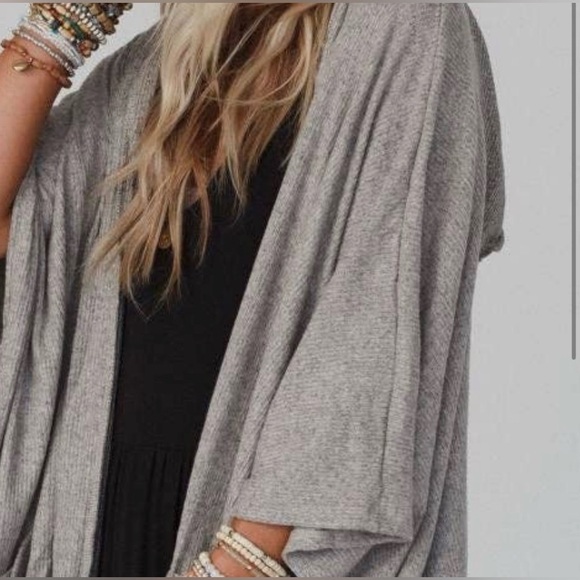 The Nest Boho Essential Hooded Ribbed Sweater, Size L/XL, EUC - Picture 7 of 9